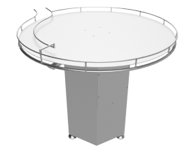 Rotary table for cans