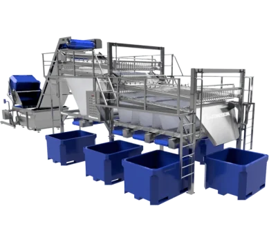Линия для сортировки мелкой рыбы