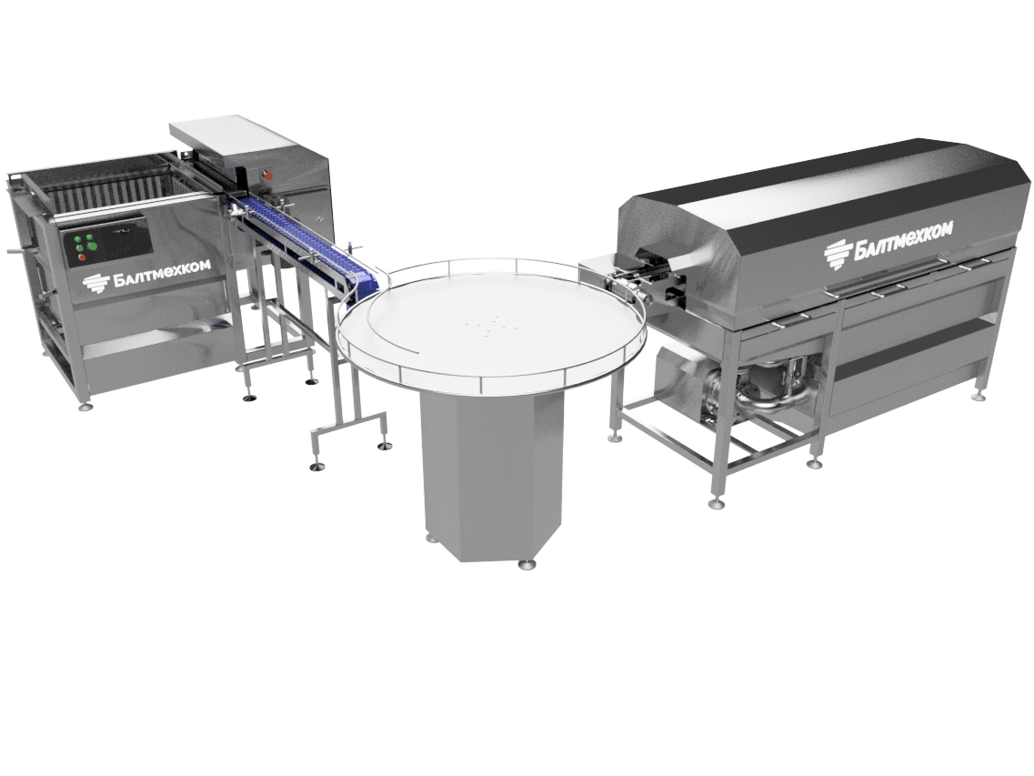 Линия для загрузки банок в корзины автоклава | Балтмехком