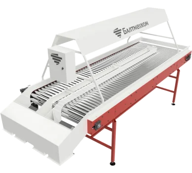 Инспекционный конвейер для овощей и фруктов