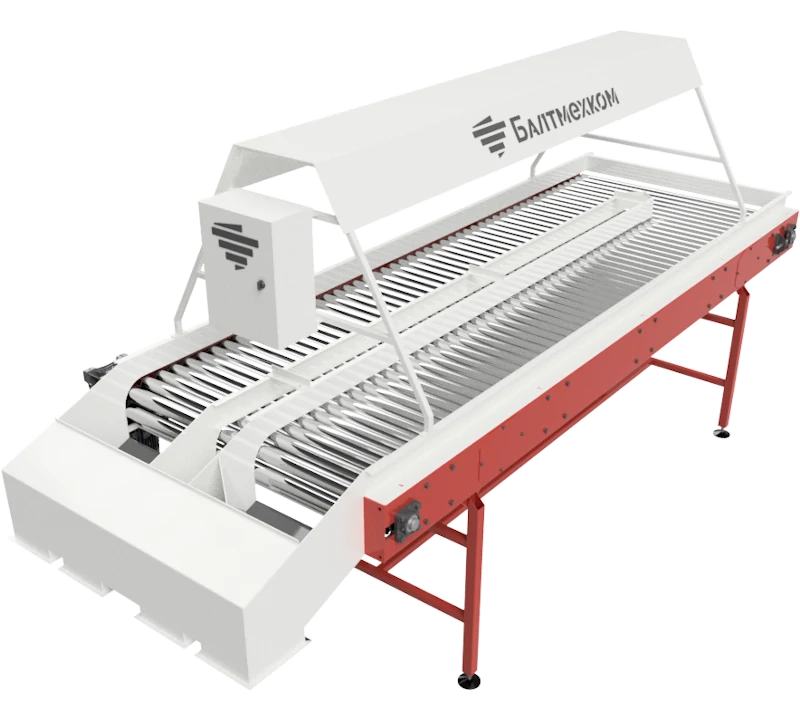 Инспекционный конвейер для овощей и фруктов