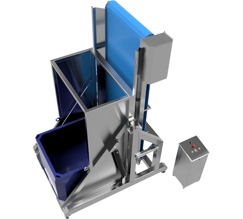 Опрокидыватель клетей и емкостей