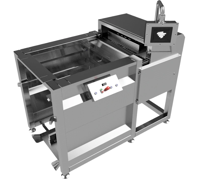 Полуавтоматический рядный загрузчик корзин автоклава