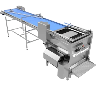 Полуавтоматический послойный разгрузчик корзин автоклава