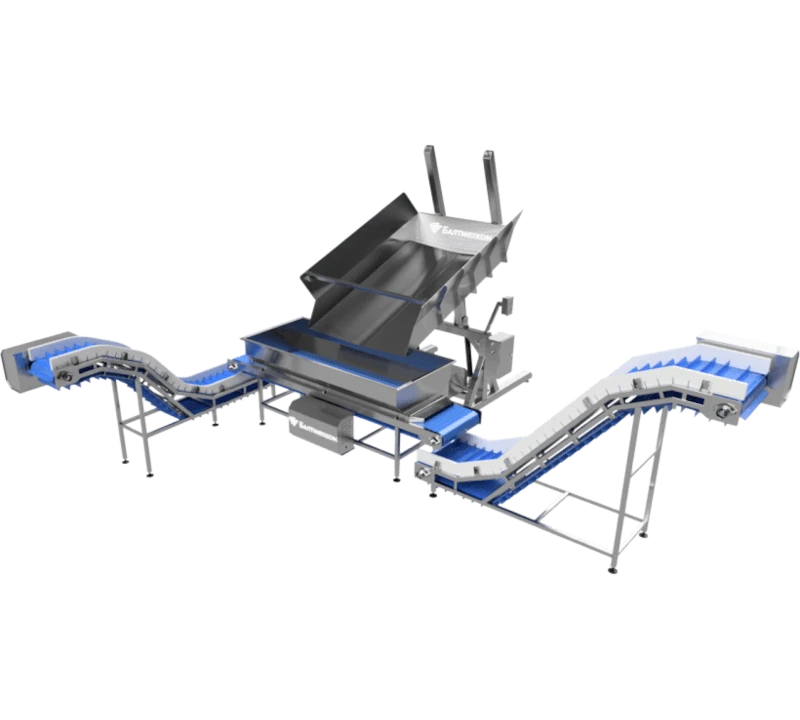 Узел распределения рыбы после дефростации