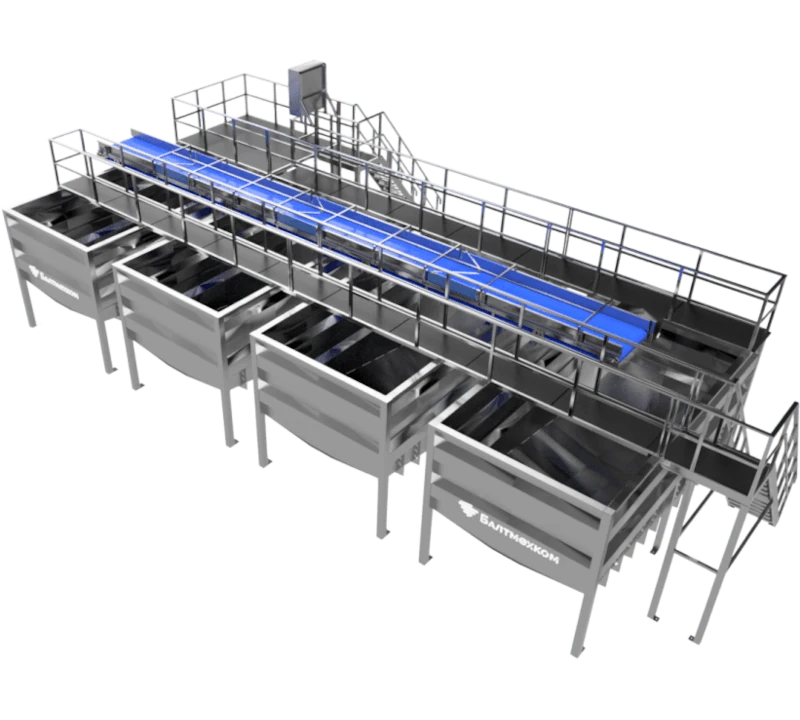 Узел для разгрузки и распределения свежей рыбы - Фотография 4