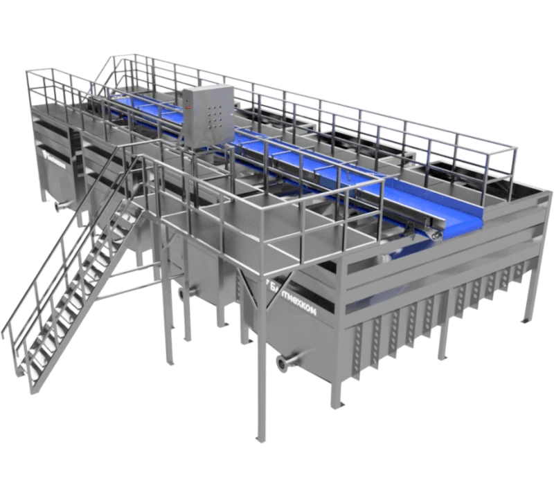 Узел для разгрузки и распределения свежей рыбы