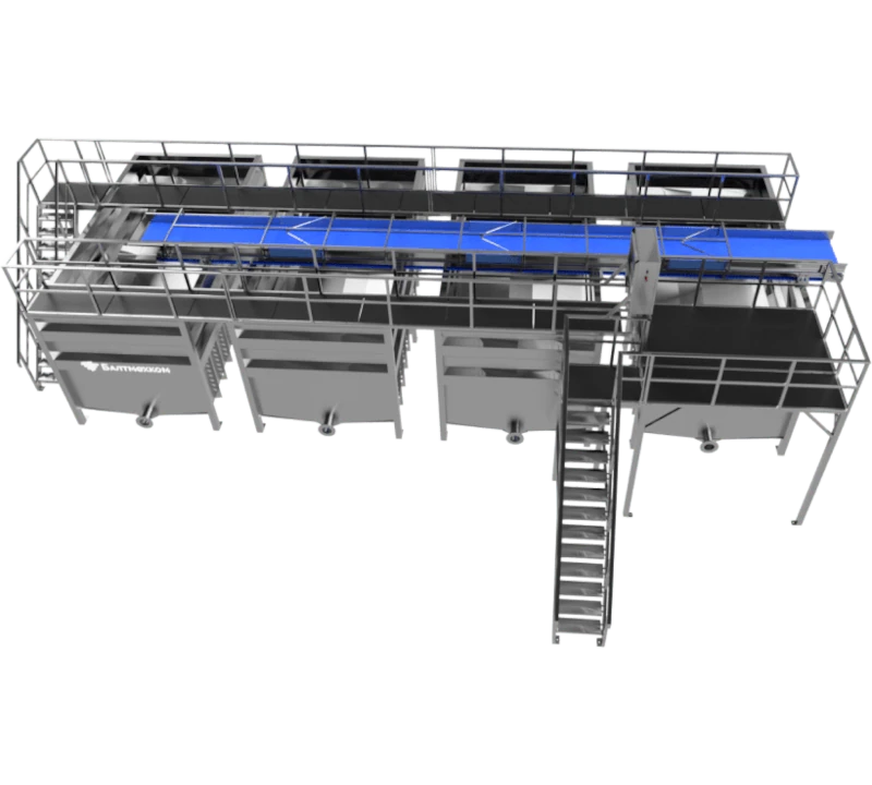 Узел для разгрузки и распределения свежей рыбы - Фотография 2